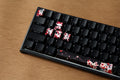 Traitors Sakura Kuro 6 Key OEM Profile Dye Sub Keycap Set