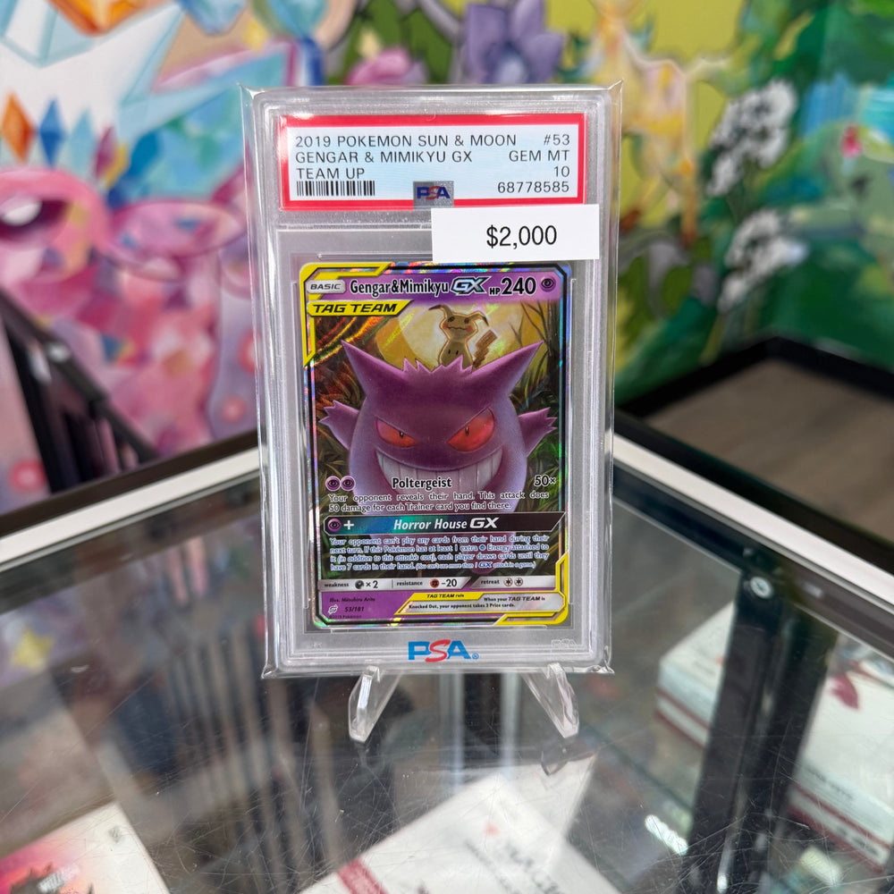Pokemon Gengar & Mimikyu #53 PSA 10