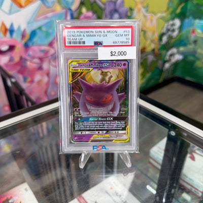 Pokemon Gengar & Mimikyu #53 PSA 10
