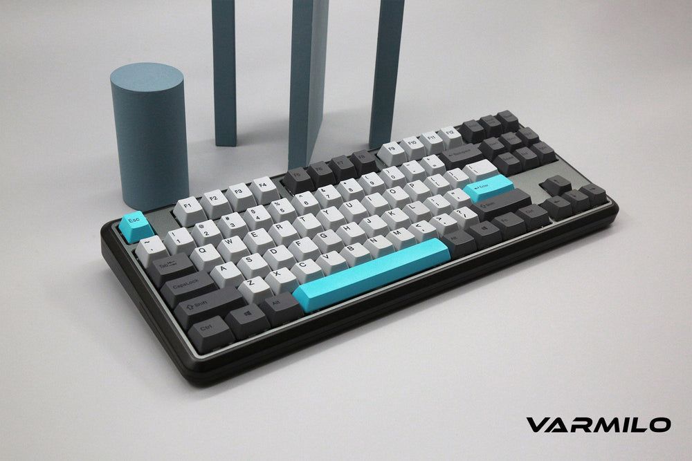 Varmilo Sword 2-87 Moonlight White LED TKL Dye Sub PBT Aluminum EC Mechanical Keyboard