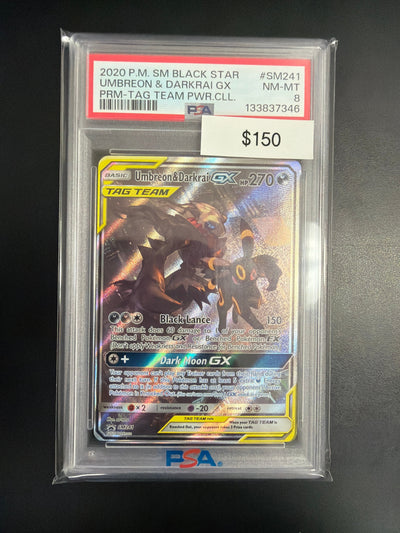 Pokemon Umbreon Darkrai GX #SM241 PSA 8