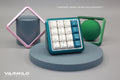 Varmilo Sword 2-16 Twilight Green White LED Numpad Dye Sub PBT Aluminum EC Mechanical Keyboard