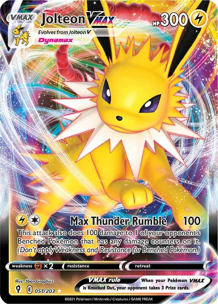 Jolteon VMAX - SWSH07: Evolving Skies