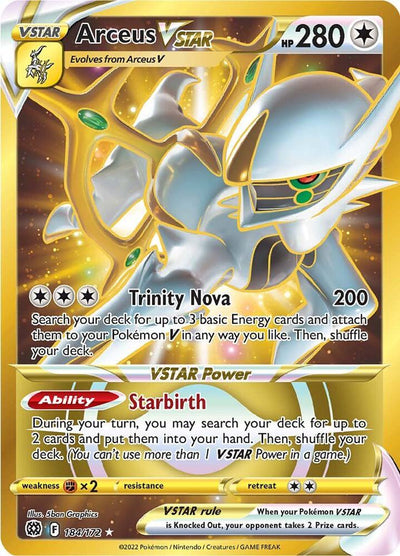 Arceus VSTAR (Secret) (184) - SWSH09: Brilliant Stars