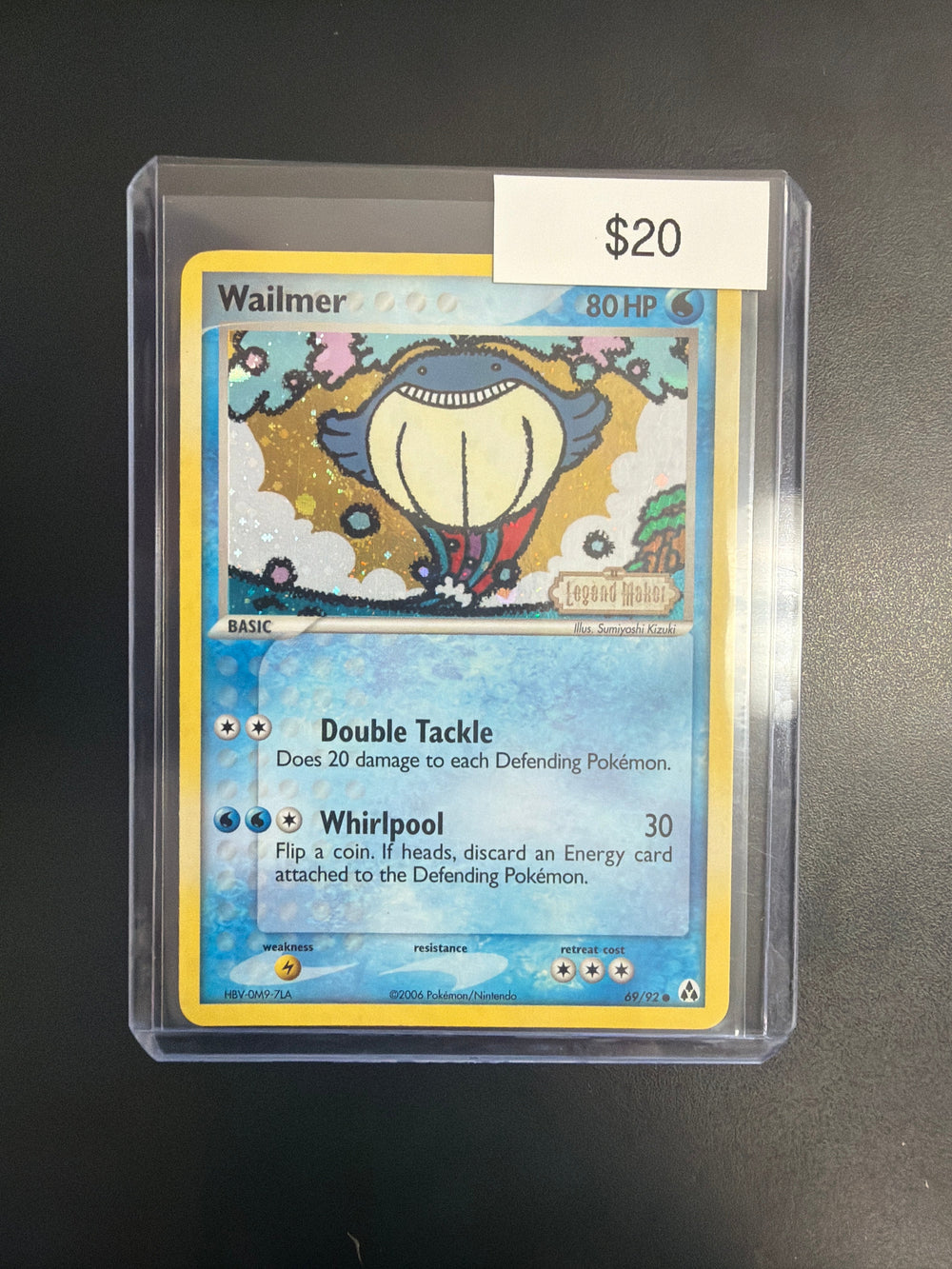 Pokemon Legend Maker Rev. Holo Wailmer #69/92