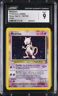 Mewtwo CGC 9 2000 Base Set 2 #10/130