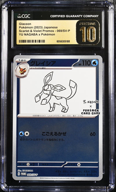 Glaceon Yu Nagaba CGC Pristine 10 2023 Scarlet & Violet Promos #069/SV-P