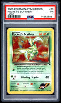 Rocket's Scyther Holo PSA 1 2000 Pokemon Gym Heroes #13 LOW POP