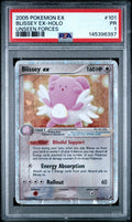 Blissey ex Holo PSA 1 2005 Pokemon Ex Unseen Forces #101 POP 18