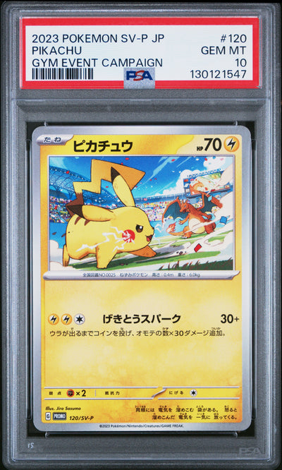 Pikachu Gym Event Campaign PSA 10 2023 Pokemon Japanese Sv-P Promo #120
