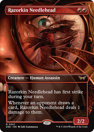 Razorkin Needlehead (Borderless) - 347 - (Duskmourn: House of Horror)