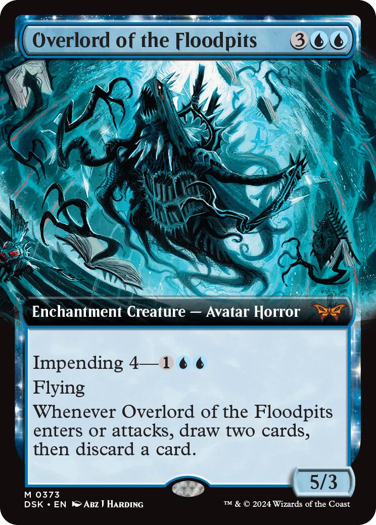 Overlord of the Floodpits (Extended Art) - 373 - (Duskmourn: House of Horror)