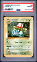 Ivysaur 1st Edition PSA 8 1999 Pokemon Base Set Shadowless #30
