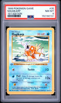 Magikarp 1st Edition PSA 8 1999 Pokemon Base Set Shadowless #35 GREY STAMP
