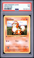 Growlithe 1st Edition PSA 7 1999 Pokemon Base Set Shadowless #28