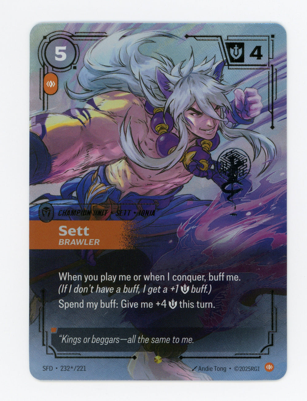 Sett - Brawler — Signature|Foil — ID 17474