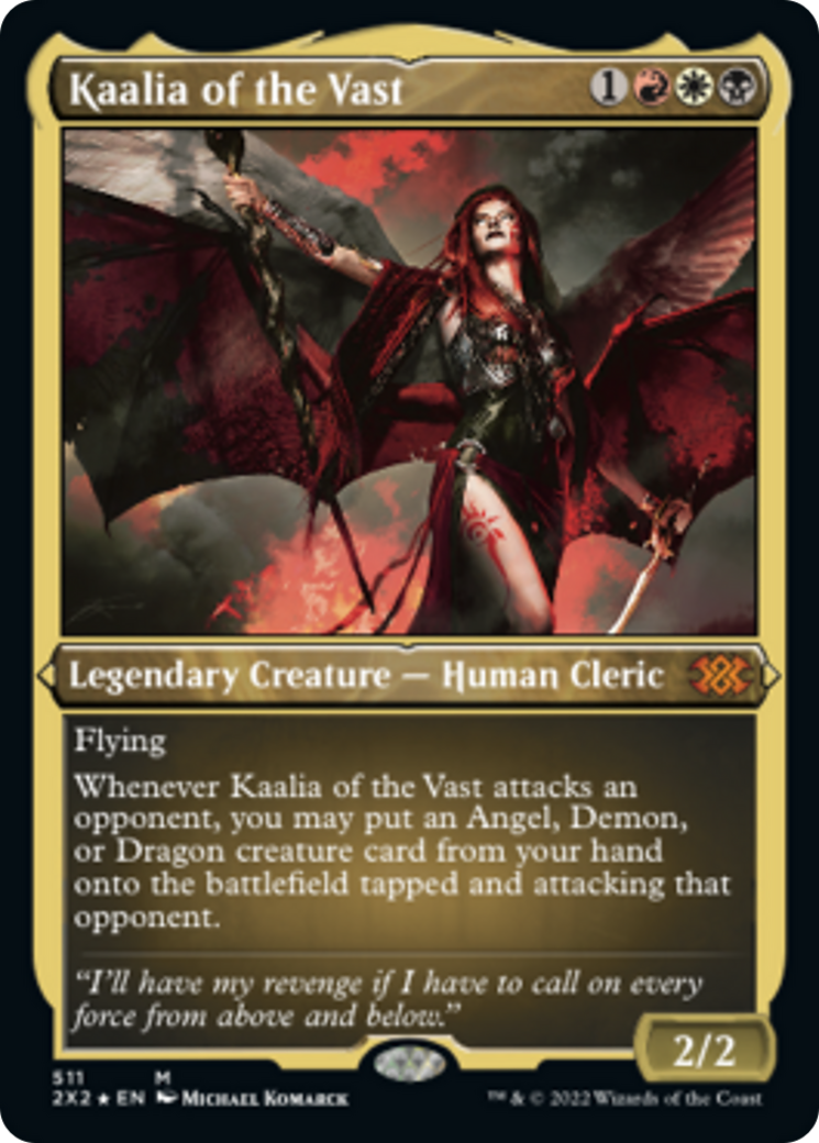 Kaalia of the Vast (2X2-511) - Double Masters 2022 Etched Foil