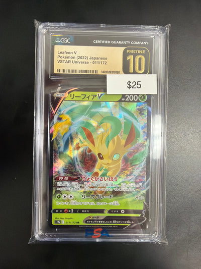 Pokemon Japanese Leafeon V #011 CGC Prestine 10
