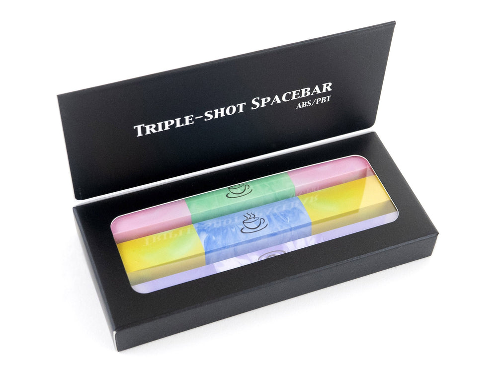 Tai-Hao Three Pack Random Color OEM Profile Triple Shot ABS / PBT Spacebars