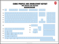 Tai-Hao Glacial Lake 150 Key Cubic Double Shot ABS Keycap Set