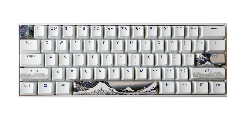 KBParadise V60 The 2 Great Wave 60% Double Shot PBT Hotswap Mechanical Keyboard