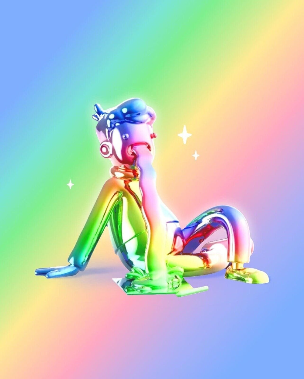 Doodles Mascot Limited Edition IRIDESCENT VERSION Figure - AllRightsReserved