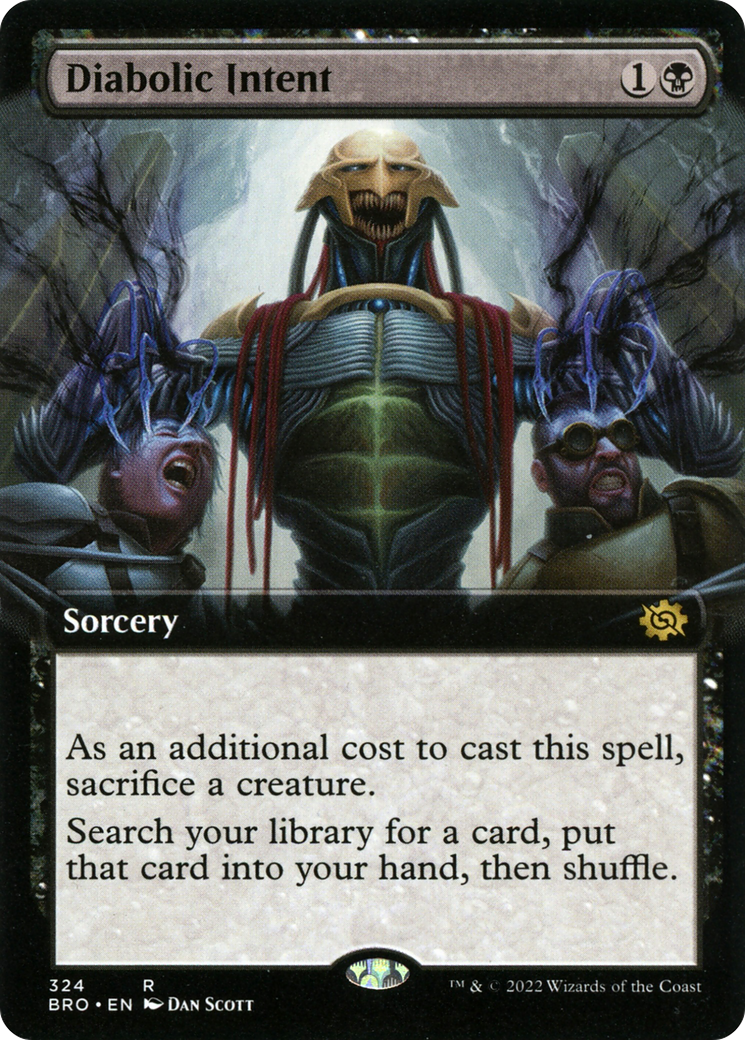 Diabolic Intent (BRO-324) - The Brothers' War: (Extended Art) Foil