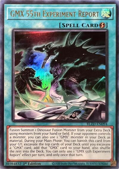 GMX 55th Experiment Report - BLZD-EN094 - Ultra Rare - 1st Edition