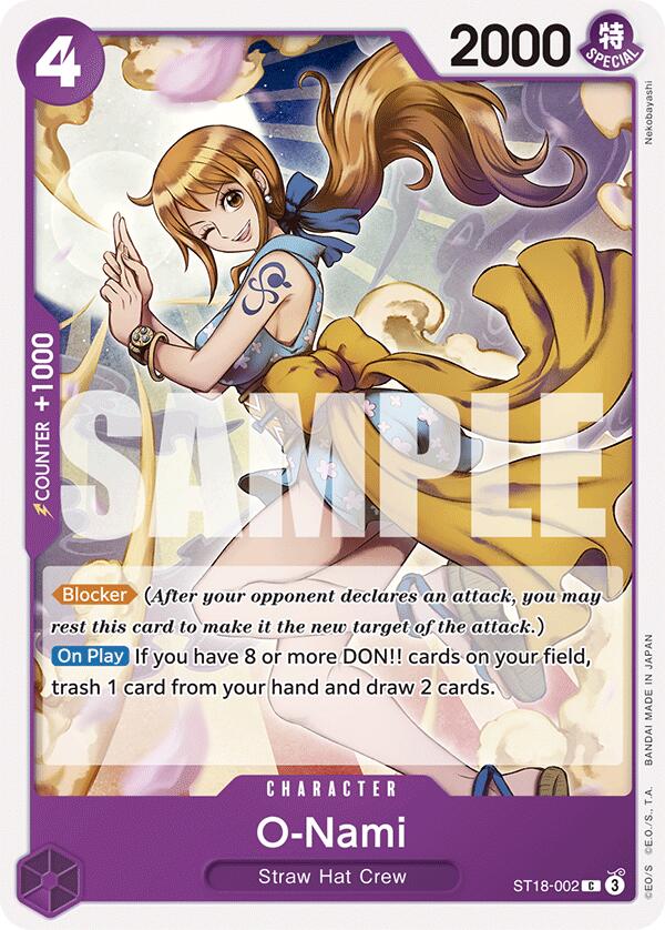 O-Nami - ST18-002 - (Starter Deck 18: PURPLE Monkey.D.Luffy)