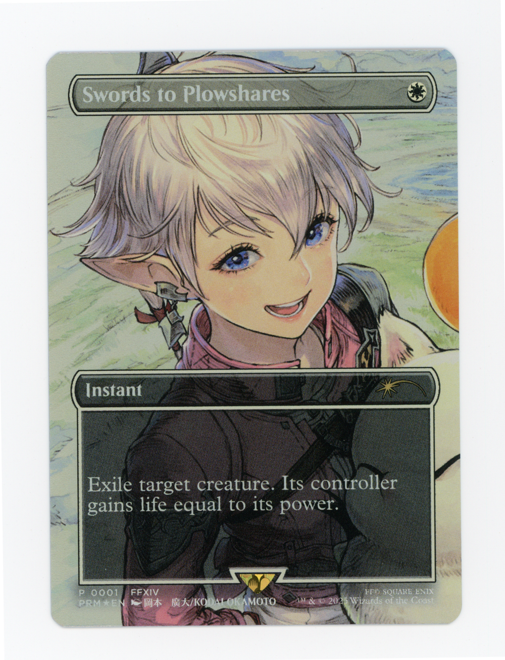 Swords to Plowshares — Borderless|Foil — ID 16750