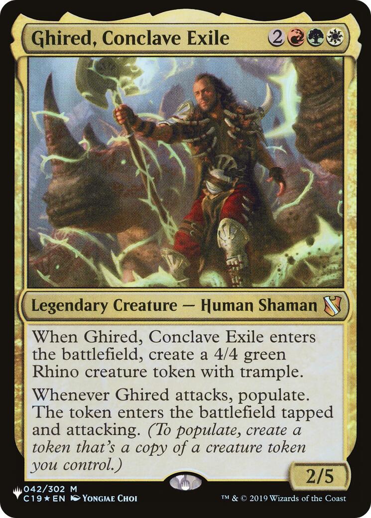 Ghired, Conclave Exile - 042/302 - (The List Reprints)