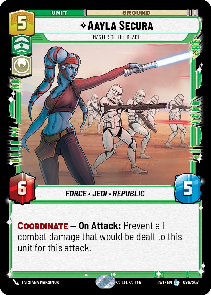 Aayla Secura - Master of the Blade - 096/257 - (Twilight of the Republic)