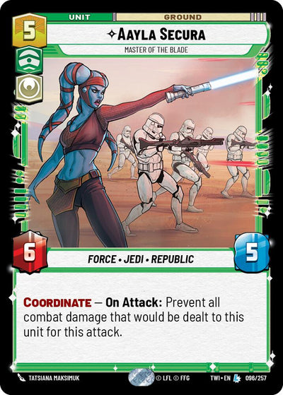 Aayla Secura - Master of the Blade - 096/257 - (Twilight of the Republic)