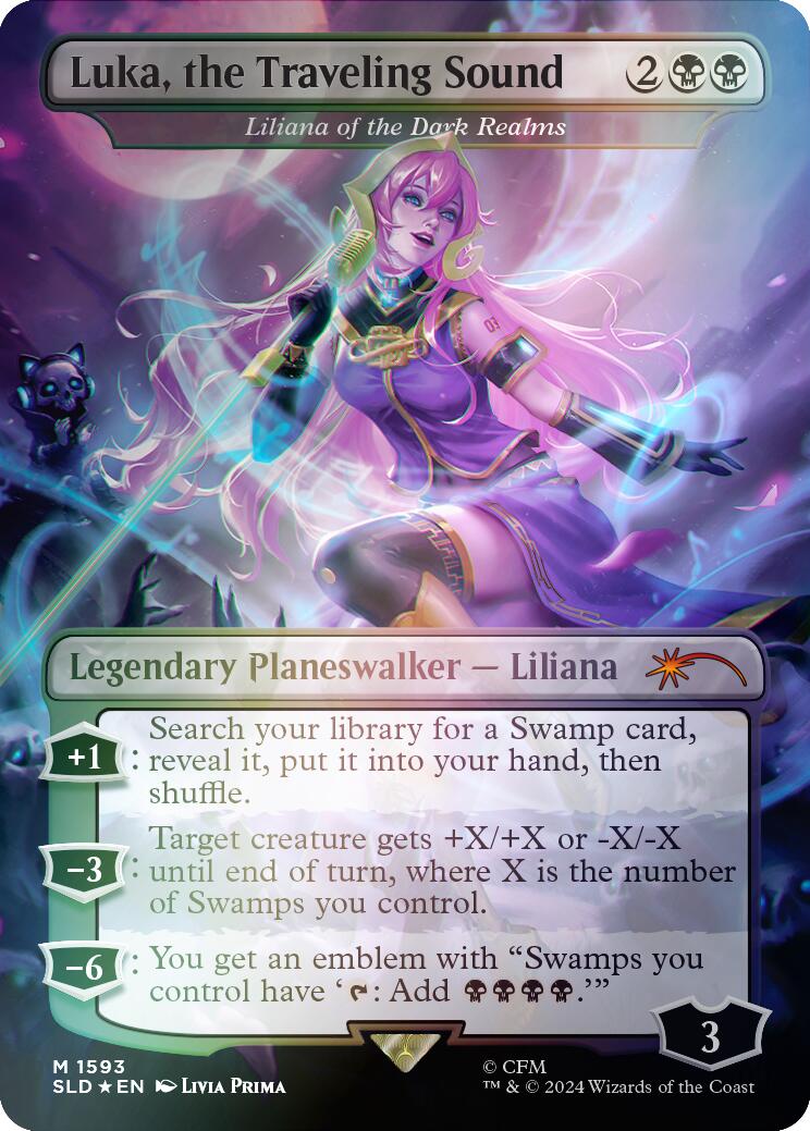 Luka, the Traveling Sound - Liliana of the Dark Realms (Rainbow Foil) - 1593 - (Secret Lair Drop Series)