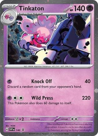 Tinkaton Svp140 Cosmo Holo Svp140 Sv Scarlet Violet Promo Cards