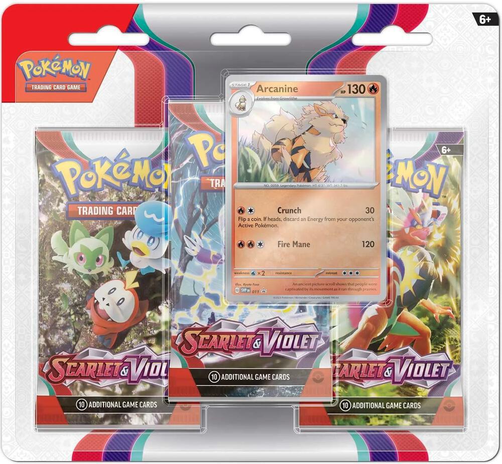 Pokemon Scarlet & Violet 3-Pack Blister Pack