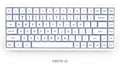 KBDFans MA White CAT 141 Key MA Profile Dye Sub PBT Keycap Set