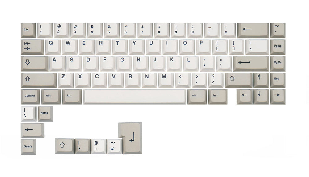 EnjoyPBT Beige 76 Key Cherry Profile Dye Sub PBT Keycap Set