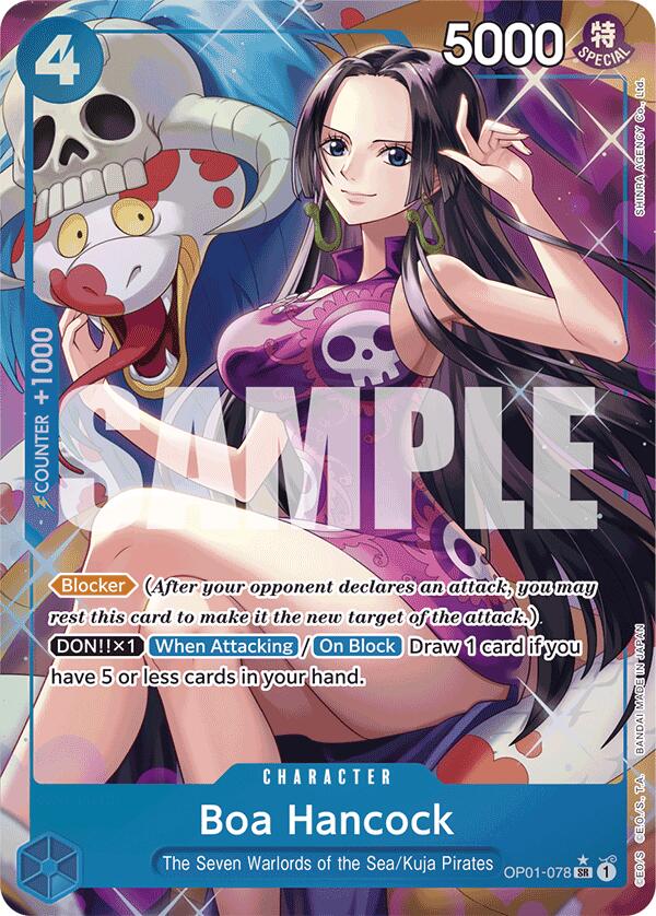 Boa Hancock (OP01-078) (Alternate Art) - OP01-078 - (Premium Booster -The Best-)