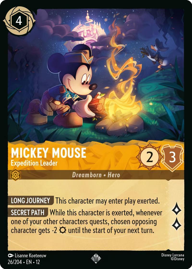 Mickey Mouse - Expedition Leader - 26/204 [Wilds Unknown] [Non-Foil]