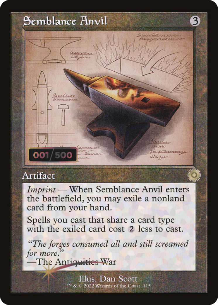 Semblance Anvil (BRR-115Z) - The Brothers' War Retro Artifacts Foil