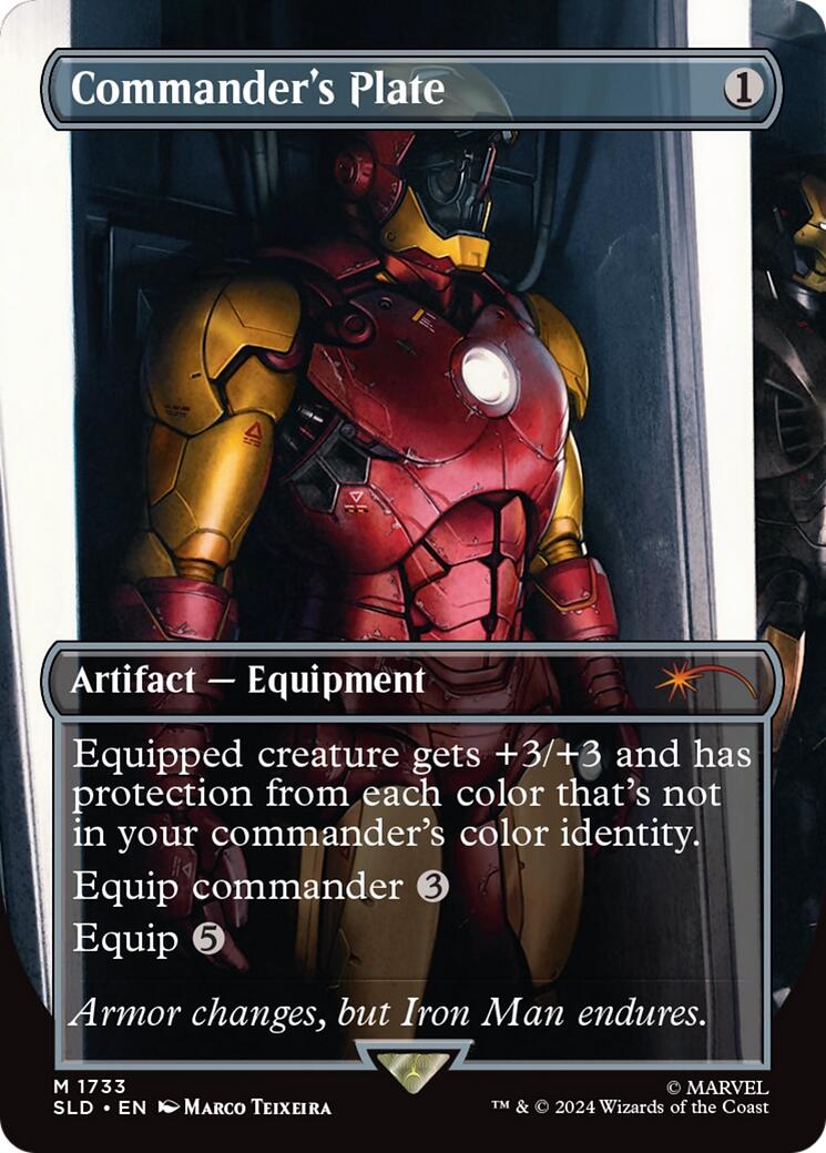 Commander's Plate (1733) (Rainbow Foil) - 1733 - (Secret Lair Drop Series)