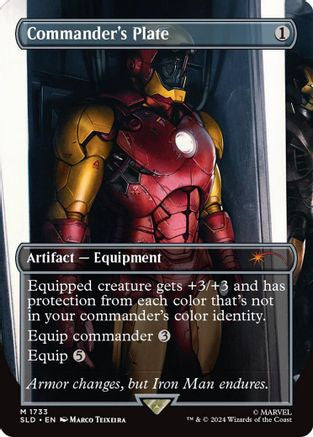 Commander's Plate (1733) (Rainbow Foil) (SLD-1733) - Secret Lair Drop Series Foil