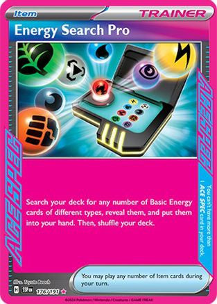 Energy Search Pro 176 Sv08 Surging Sparks Holofoil