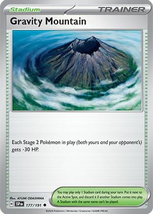 Gravity Mountain 177 Sv08 Surging Sparks Reverse Holofoil