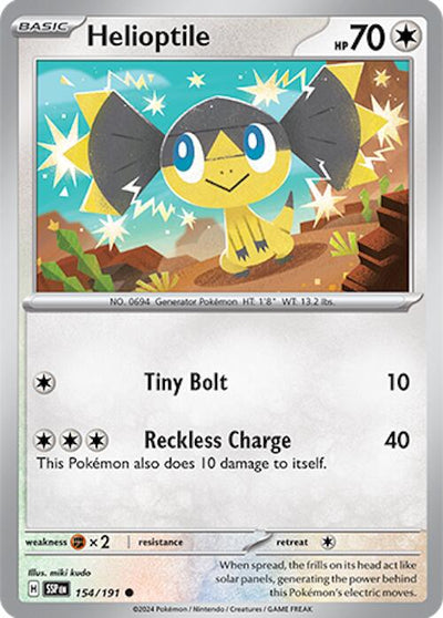 Helioptile - 154/191 - (SV08: Surging Sparks)