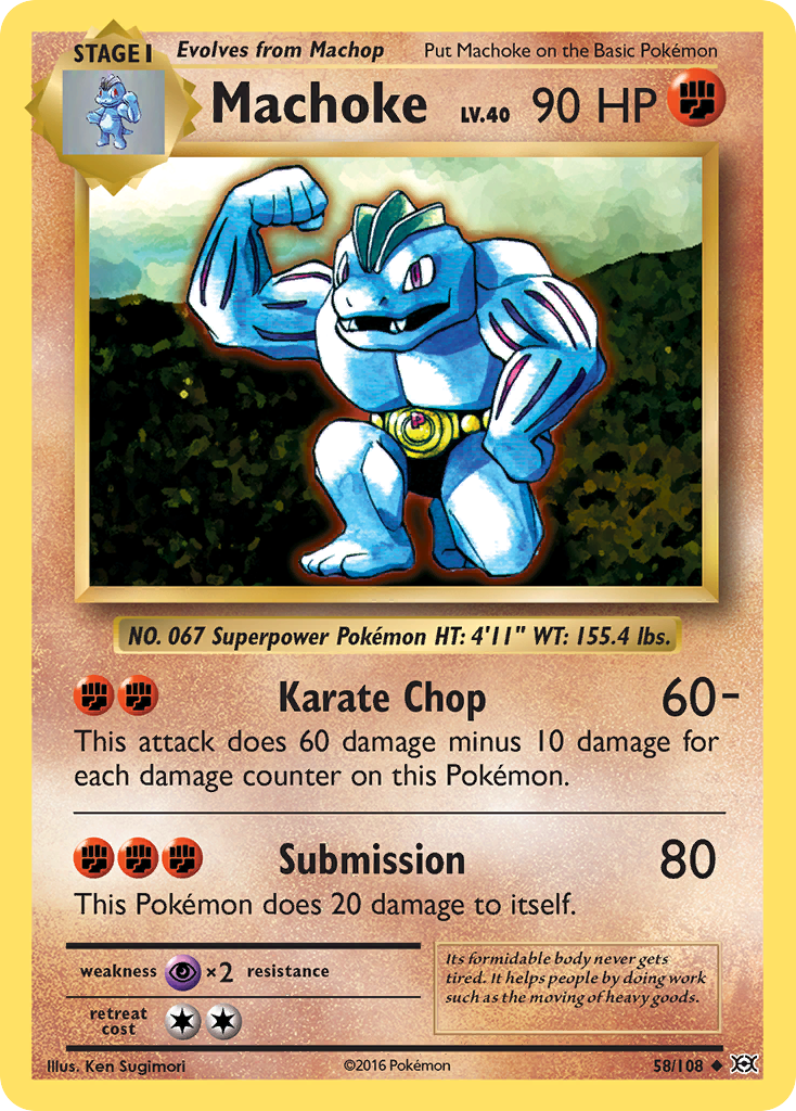 Machoke 58 108 Evolutions
