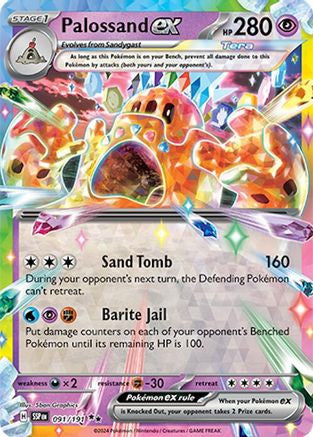 Palossand Ex 91 Sv08 Surging Sparks Holofoil