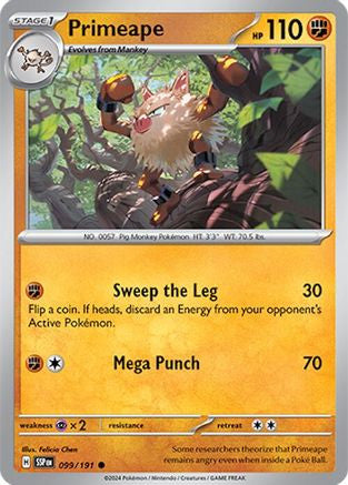 Primeape 99 Sv08 Surging Sparks