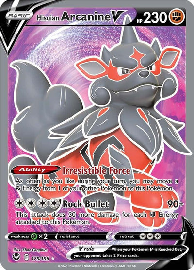 Hisuian Arcanine V (Full Art) - SWSH12: Silver Tempest